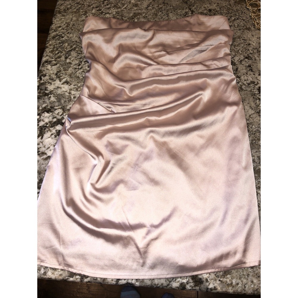 Selfie Leslie Women's Blush Pink Dress Large Strapless